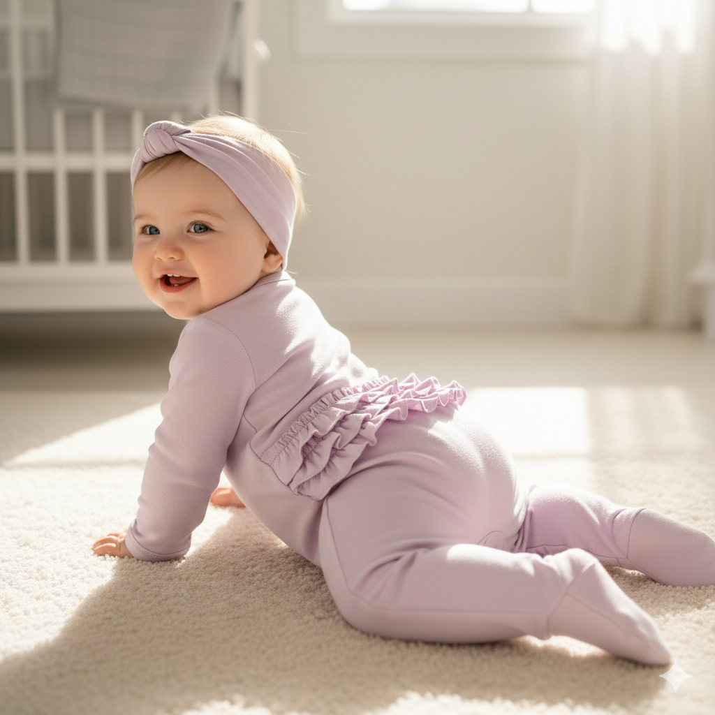 Lavender Ruffle Jumpsuit
