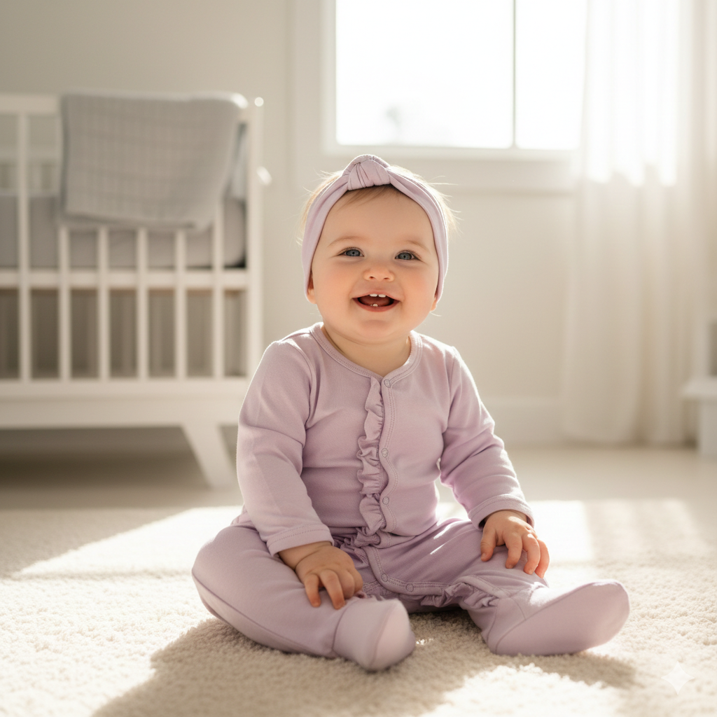 Lavender Ruffle Jumpsuit
