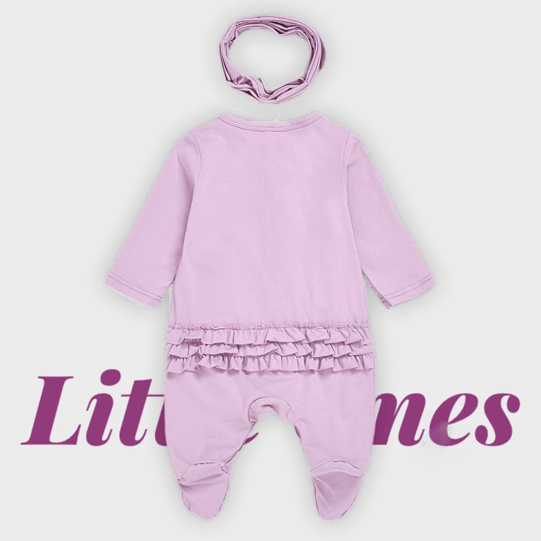 Lavender Ruffle Jumpsuit