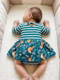3/4 Sleeves Foxy Girl Romper