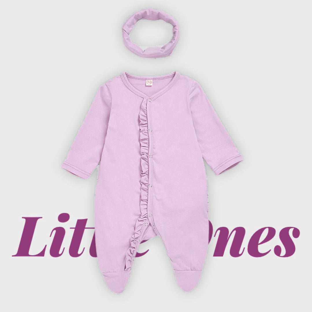 Lavender Ruffle Jumpsuit