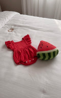 Backless Ruffle Romper