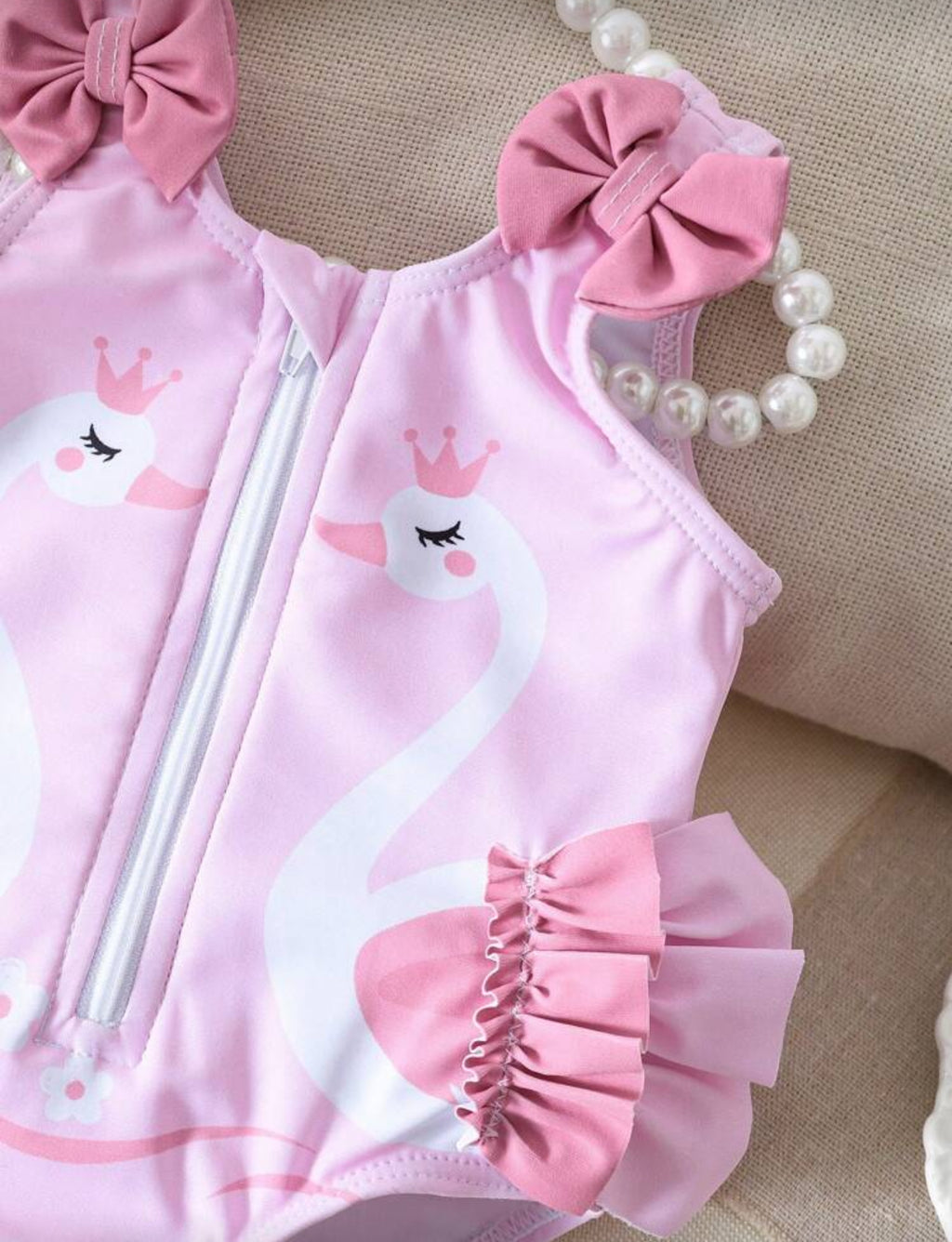 Pinky Swan Swimsuit