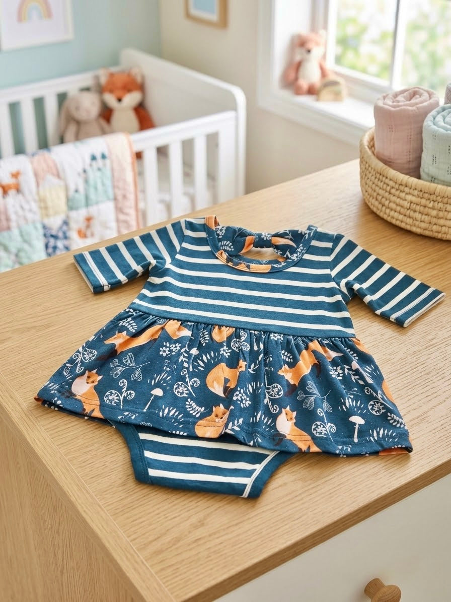 3/4 Sleeves Foxy Girl Romper