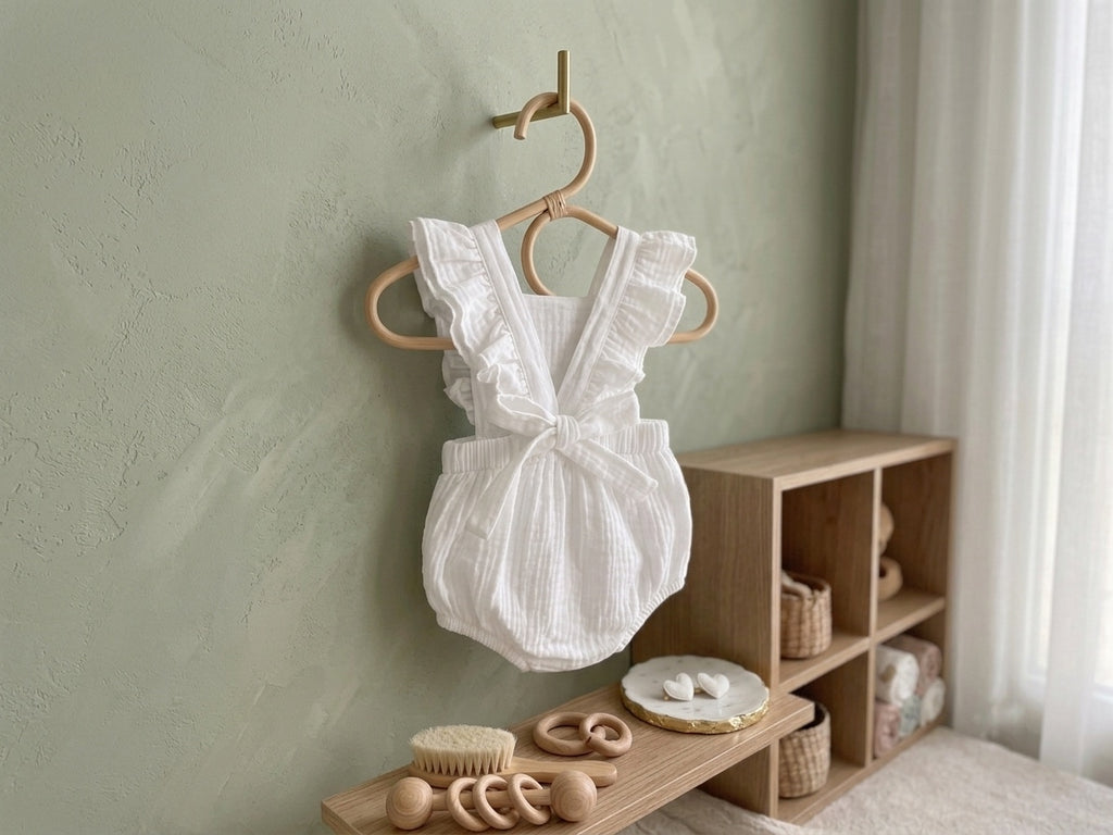 Backless Ruffle Romper