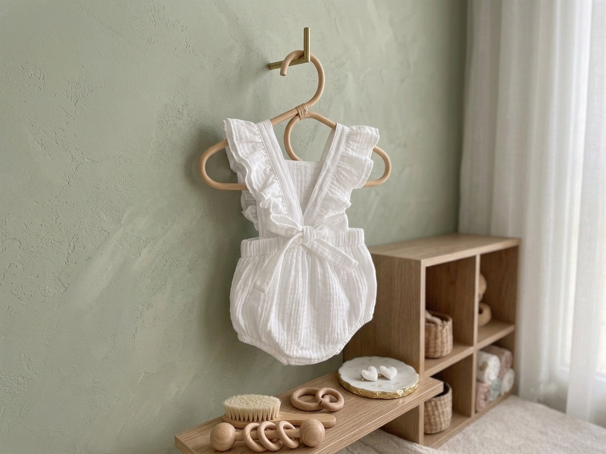 Backless Ruffle Romper