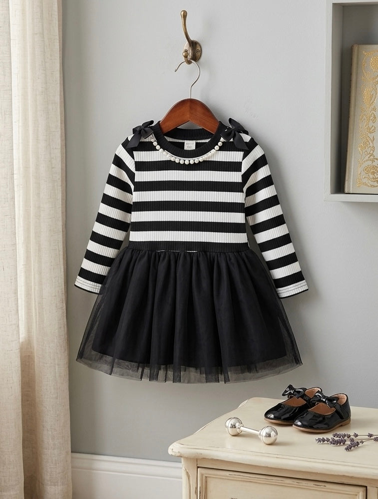 Pearl Stripe Dress 3 Years