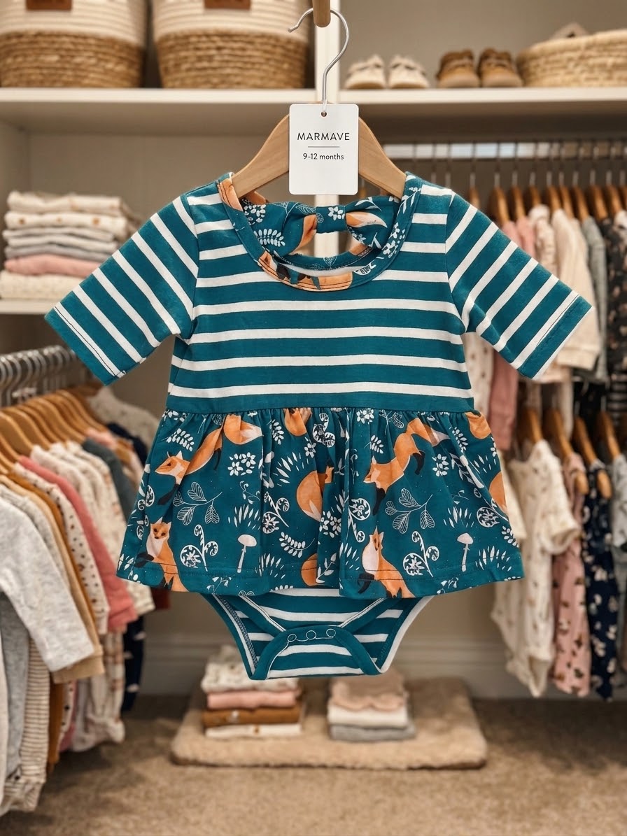 3/4 Sleeves Foxy Girl Romper