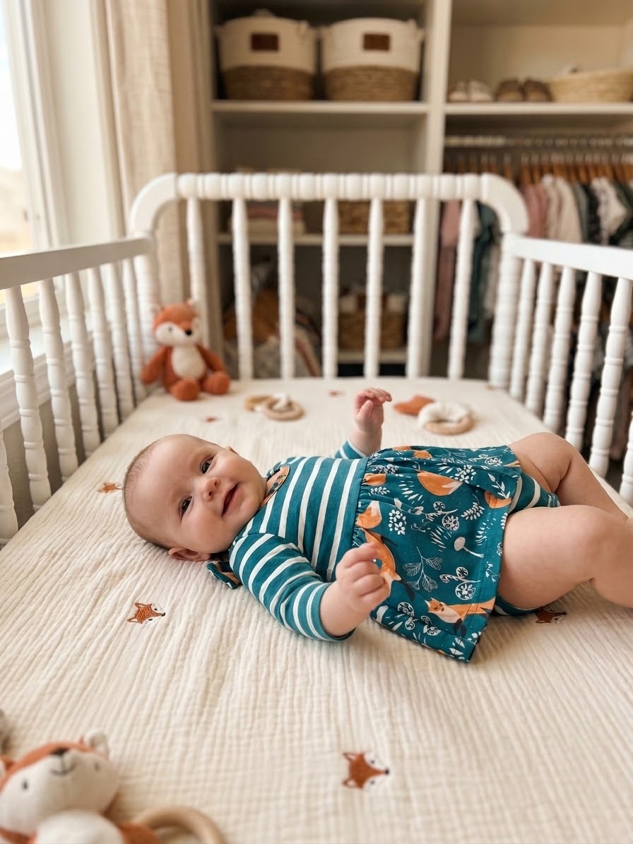 3/4 Sleeves Foxy Girl Romper