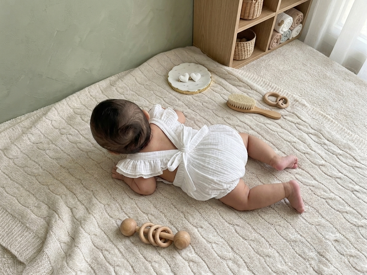 Backless Ruffle Romper